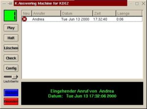 Auch für KDE2 existiert bereits ein erstes grafisches Frontend, das sich allerdings derzeit noch im Alpha-Stadium befindet