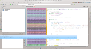 Kdevelop 4.1 unterstützt Git.