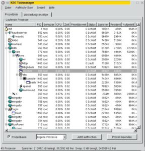 Übersichtlich und einfach gehalten erscheint ktop.