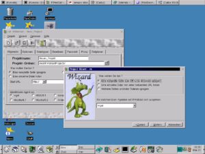 Beim Starten von KWebGet begrüßt Sie ein nett gemachter Wizard, mit dem Sie bequem die für den Download notwendigen Einstellungen vornehmen können.