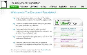 Website der neuen Document Foundation: Hier steht LibreOffice bereits zum Download bereit.