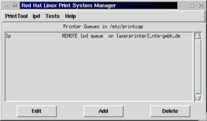 Printtool von Red Hat bietet ein nettes Frontend für die Einstellungen des Druckerfilters.