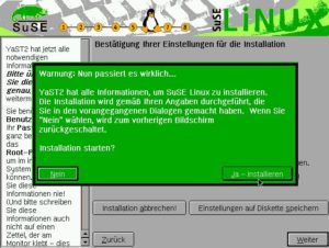 Transparente Benutzerdialoge erleichtern den Einsteigern die Entscheidung.