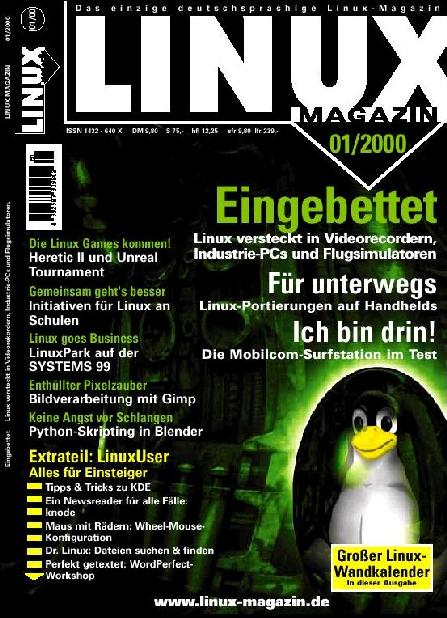 Heftcover LinuxUser 01/2000