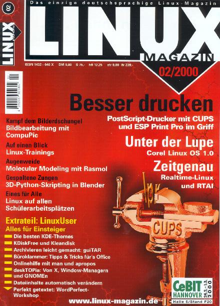 Heftcover LinuxUser 02/2000
