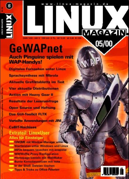 Heftcover LinuxUser 05/2000