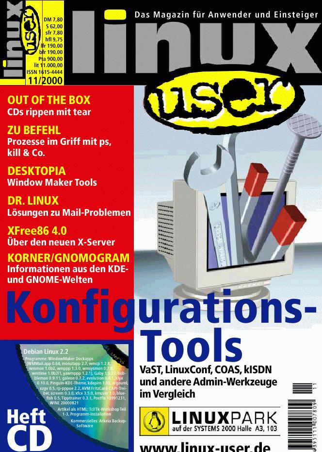 Heftcover LinuxUser 11/2000