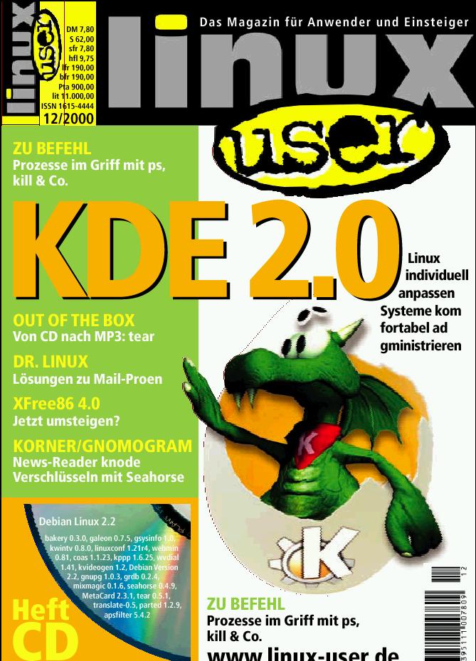 Heftcover LinuxUser 12/2000