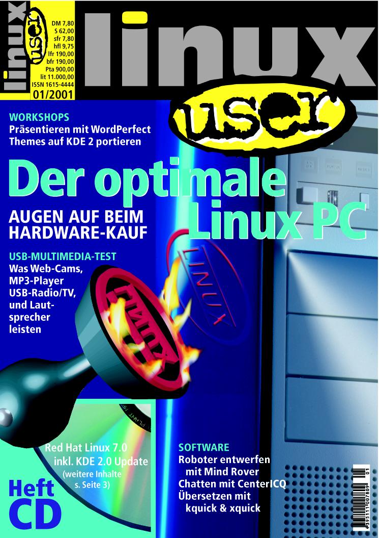 Heftcover LinuxUser 01/2001