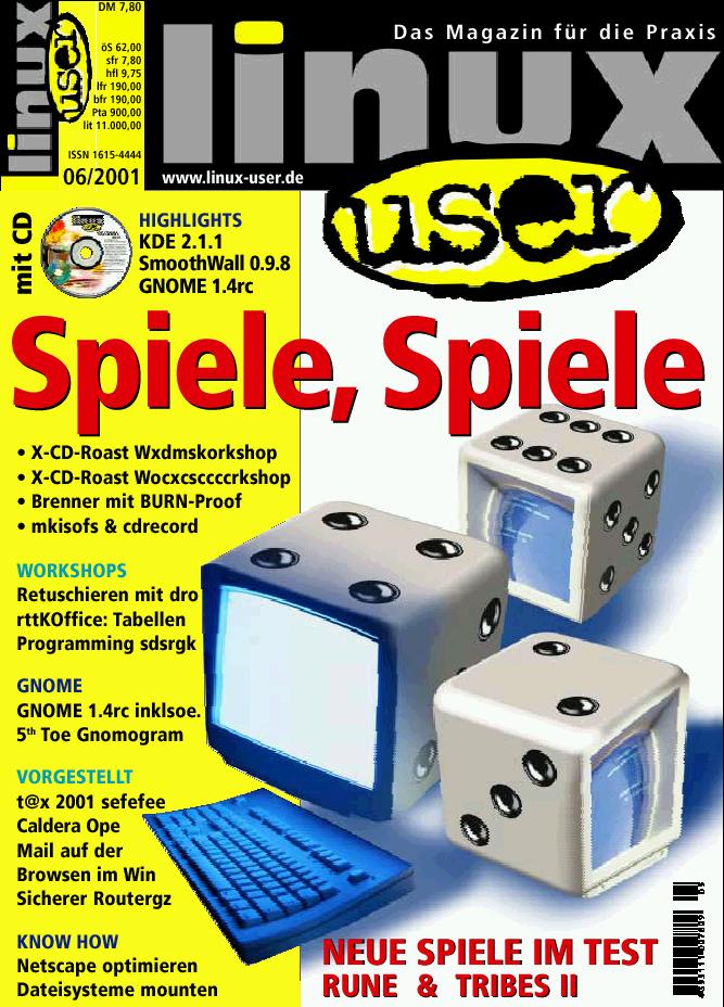 Heftcover LinuxUser 06/2001