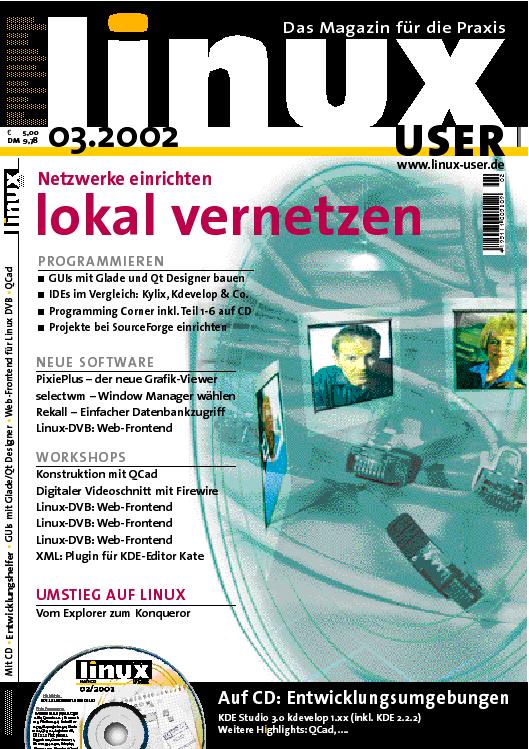 Heftcover LinuxUser 03/2002