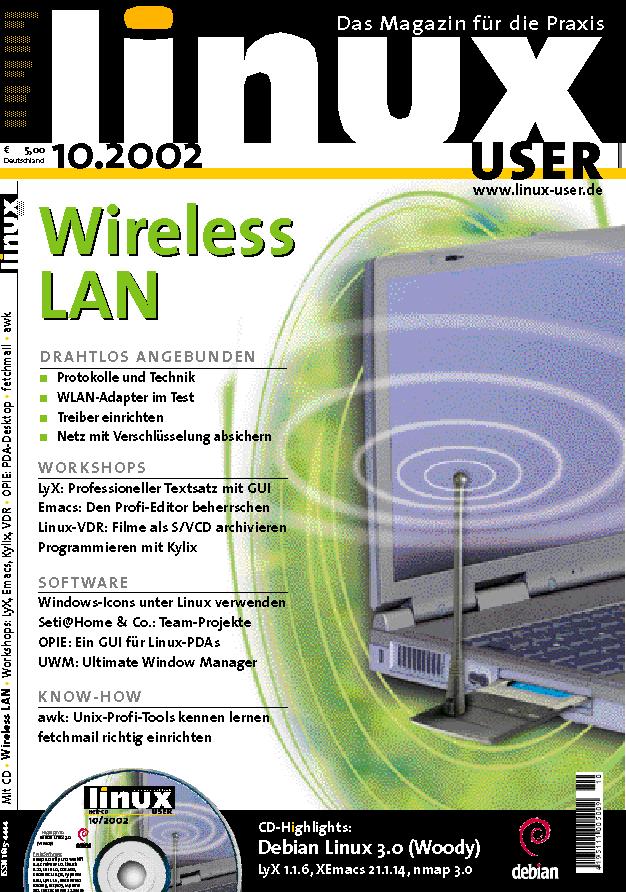 Heftcover LinuxUser 10/2002
