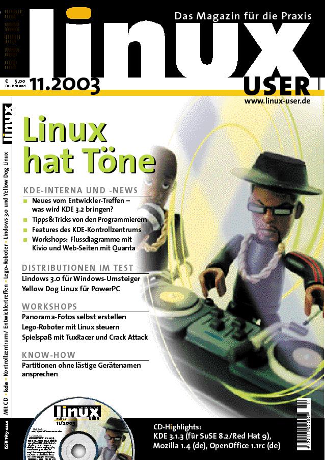 Heftcover LinuxUser 11/2003