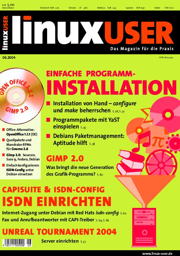 Heftcover LinuxUser 06/2004
