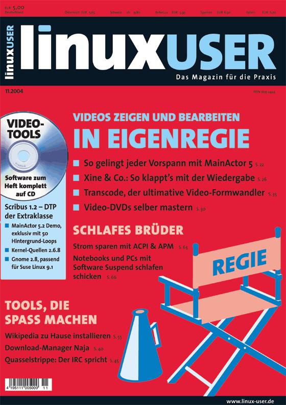 Heftcover LinuxUser 11/2004