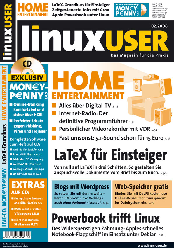 Heftcover LinuxUser 02/2006