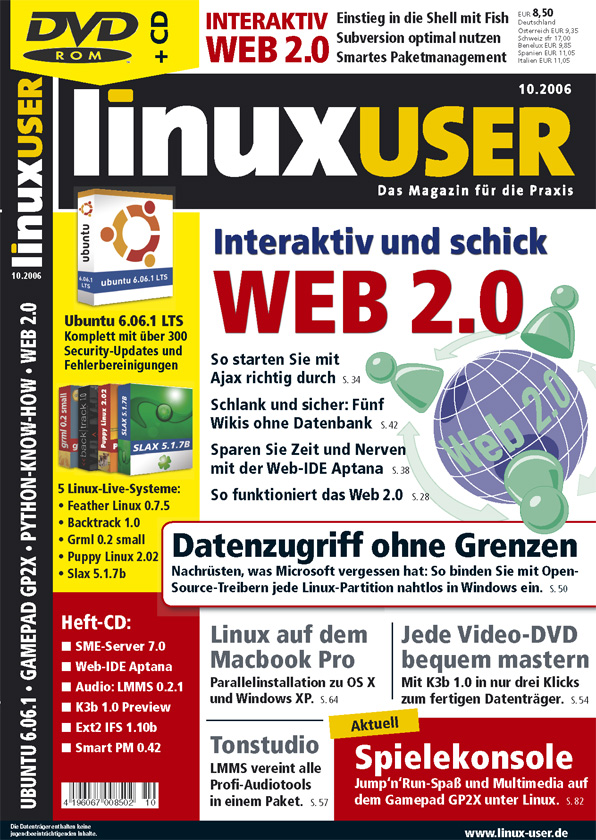 Heftcover LinuxUser 10/2006