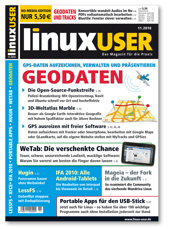 Heftcover LinuxUser 11/2010
