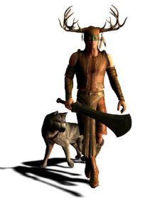 Mann mit Hund