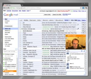 Abbildung 1: Der Google Voice- und Video-Chat unter Linux.