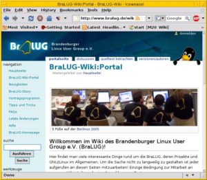 Abbildung 3: Das Wiki der BraLUG als Nachschlagewerk.