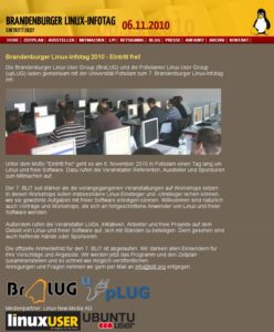 Abbildung 4: Auf dem BLIT treffen sich alljährlich rund 350 Besucher zu Vorträgen und Workshops.