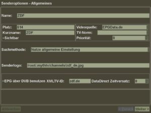 Abbildung 4: So funktioniert das Zuweisen der XMLTV-Channel-IDs zu den Sendern.