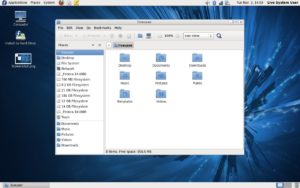 Abbildung 4: Ändert man das Hintergrundbild, dann sieht Fedora 14 gleich aus wie Fedora 13.