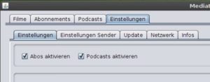 Abbildung 4: Mediathek setzt dem Benutzer mehrere gleichnamige Reiter vor – nur ein Beispiel für die durchaus verbesserungswürdige Benutzerführung der Applikation.