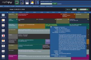 Abbildung 7: Das Browser-Frontend MythWeb stellt die Programminformationen besonders übersichtlich dar …