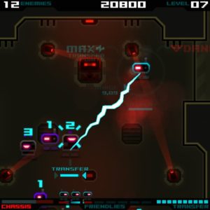 Abbildung 8: Hier übernimmt in Droid Assault der eigene Roboter gerade mit seinem Gedankenkontrollstrahl einen Feind.