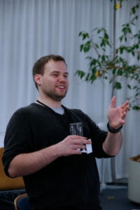 Florian Effenberger, früher OOo-Marketing-Lead und Gründungsmitglied der Document Foundation, beim Vortrag über LibreOffice auf der OpenSuse Conference 2010.