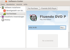 Seit September 2010 können Canonicals Software-Partner, zu denen auch Fluendo gehört, ihre Programme über das Ubuntu Software Center verkaufen.
