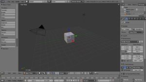 Abbildung 1: Die neue Oberfläche von Blender 2.5 ist für Breitbild-Displays optimiert.