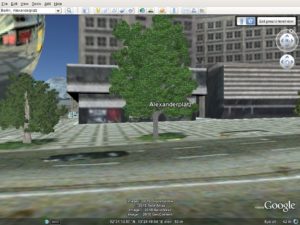 Abbildung 3: Jetzt wachsen in Berlin auch Bäume. Die bekommen Sie aber erst zu sehen, wenn Sie Google Earth mit dem erwähnten Kommando starten, das die englische Sprache einstellt.