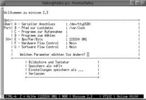 Abbildung 5: Haben Sie Minicom oder ein anderes Terminalprogramm richtig konfiguriert, gelingt die Kontaktaufnahme über JTAG problemlos.