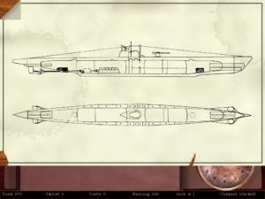 Abbildung 8: Diese Karte protokolliert penibel jeden erlittenen Schaden. In diesem Fall wurde das U-Boot noch nicht getroffen.