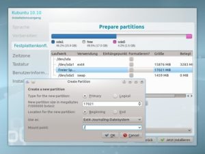 Abbildung 8: In einem zweiten Schritt verwandeln Sie die für Windows bestimmte Partition in eine primäre Partition.
