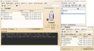 Abbildung 9: UPM, vom USB-Stick gestartet, synchronisiert seine Datenbank mit einem Webserver.