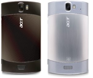 Rückansichten des Acer Liquid.