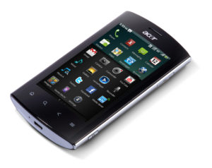 Das Acer Handy von vorn.