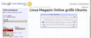 Bei den Google Webfonts kann die Schrift "Ubuntu" ausprobiert werden.