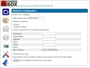 Die Konfiguration der VortexBox erfordert dank der intuitiv zu bedienenden Oberfläche keine größeren Kopfstände.