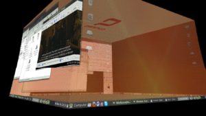 Abbildung 1: Dank des vorinstallierten Grafiktreibers funktioniert auch der 3D-Desktop aus dem Stegreif.