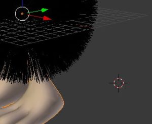 Abbildung 14: Platzieren Sie den 3D-Cursor etwas abseits, bevor Sie den Würfel für die Augen hinzufügen.