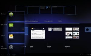 Abbildung 2: Per Klick auf das Icon rechts vom Home-Symbol starten man den Multitasking-Manager.