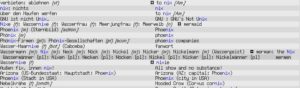 Abbildung 3: Umfangreiche Ergebnisse gibt die Software in einer strukturierten Form wieder. Nach dem Anklicken des Pluszeichen vor einem Begriff zeigt sie weitere Varianten an.