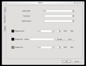 Abbildung 3: TextRoom startet mit einem schwarzen Hintergrund. Damit die Software wie eine Schreibmaschine erscheint, ändern Sie in den Voreinstellungen die Farben und Schrifttypen.