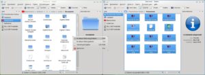 Abbildung 4: Verschieben Sie die Linux-Daten auf die Windows-Partition: Links sehen Sie den "Windows-Ordner", rechts den "Linux-Ordner".