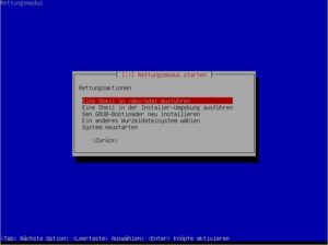 Abbildung 4: Läuft bei der Installation etwas schief und verschwindet zum Beispiel der Bootloader, benutzen Sie die Kubuntu-DVD, um in den Rettungsmodus zu booten.